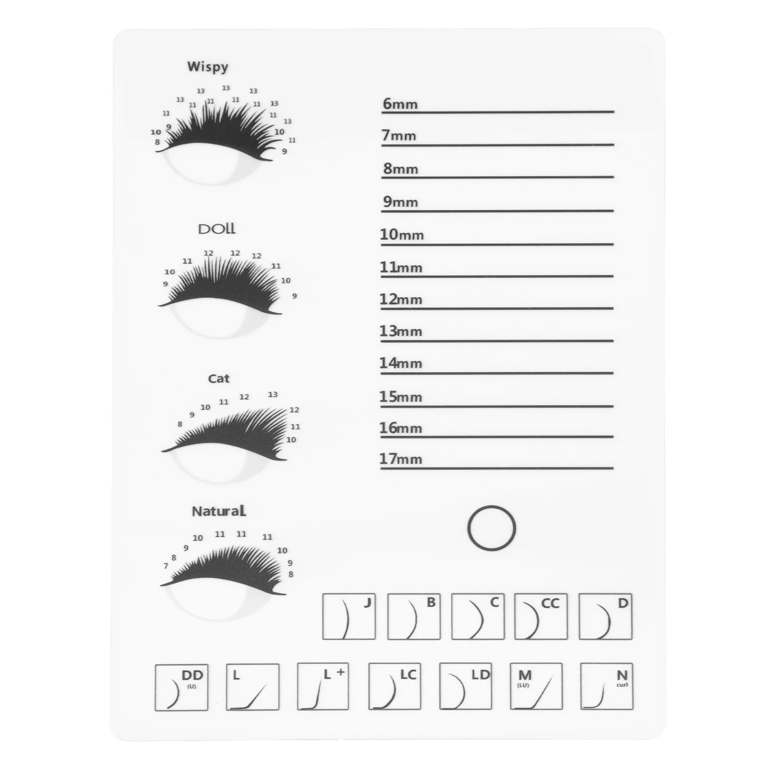 Eyelash Display Board for Eyelashes Stretcher Extensions Camillas Application All Designer Accessories False Plate