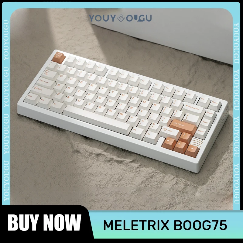 

Meletrix Boog75 Mechanical Keyboard 81keys Magnetic Switch Pbt Keycaps Hot Swap Gaming Keyboard Rgb Gasket Office Keyboards Gift