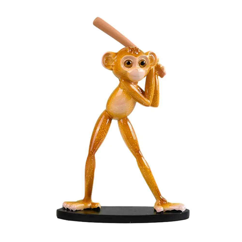 

Cute Yoga Monkey Resin Figurines, Funny Animal Statue Decor Creative Desktop Ornament Gift for Yoga Lovers & Housewarming
