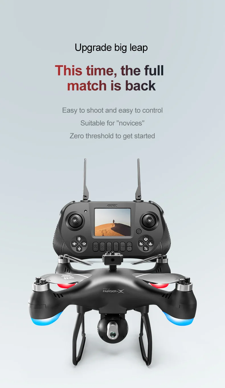 Screen RC Drone Remote Control Drone 8K HD Camera WiFi FPV RC Drone Obstacle Avoidance Quadcopter Helicopter Gift