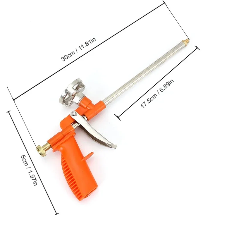 Foam Expanding Spray Gun Foaming Jet Glue Gun Metal Polyurethane Trigger Sprayer Pump Sealant Caulking Tool for House Renovation