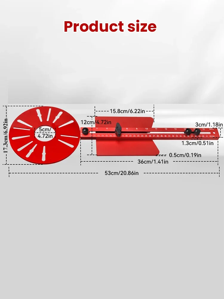

Woodworking Universal Milling Groove Bracket Base Router Circle Cutter Jig Engraving Machine Cutting Circular Guide Bracket Base