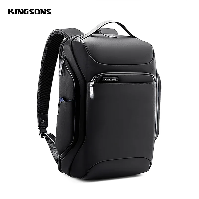 Men Backpack Kingsons Business Waterproof Anti-theft Laptop Backpack 15.6 Inch 2023 New Fashion School Bags for College Student