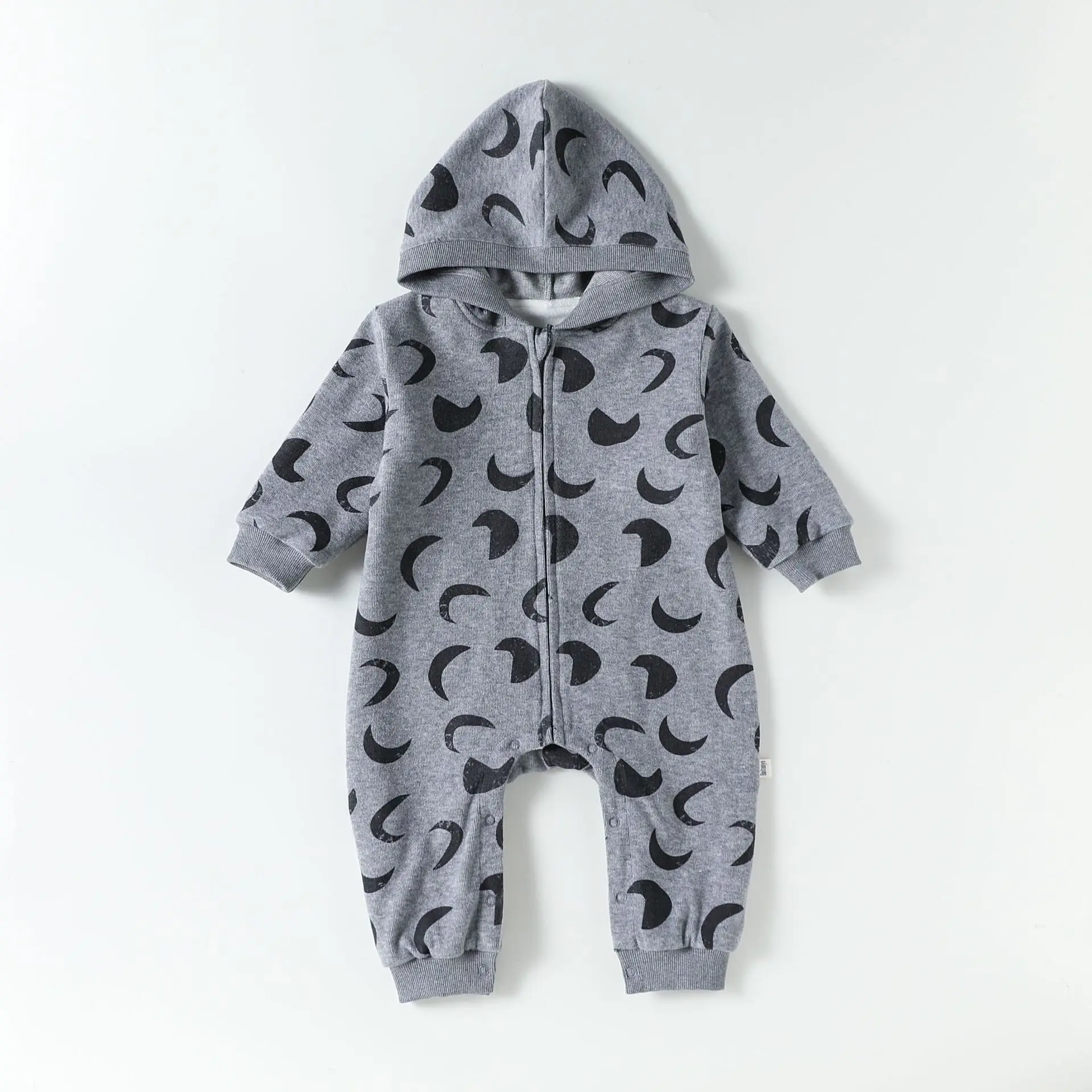 

Baby Boys Girls Hooded Rompers Onesie Outerwear Velvet Winter Long-sleeved Climbing Clothes