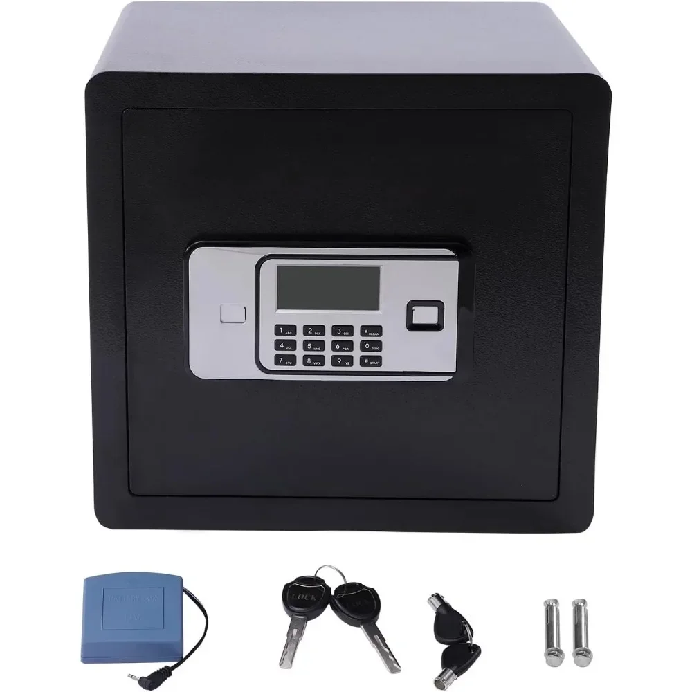 Money Digital Safe Box 1.4 cu.ft Cabinet Home Office Security Box with Key Lock Fireproof Safe Box For Home