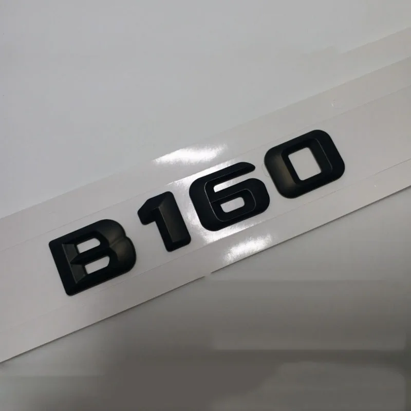 شعار شارة التصميم لمرسيدس بنز ، ملصق السيارة الجذع ، صائق ، أسود لامع ، ABS محدب ، B160 ، B180 ، B200 ، B220 ، B250 ، B280 ، 14-16 سنة