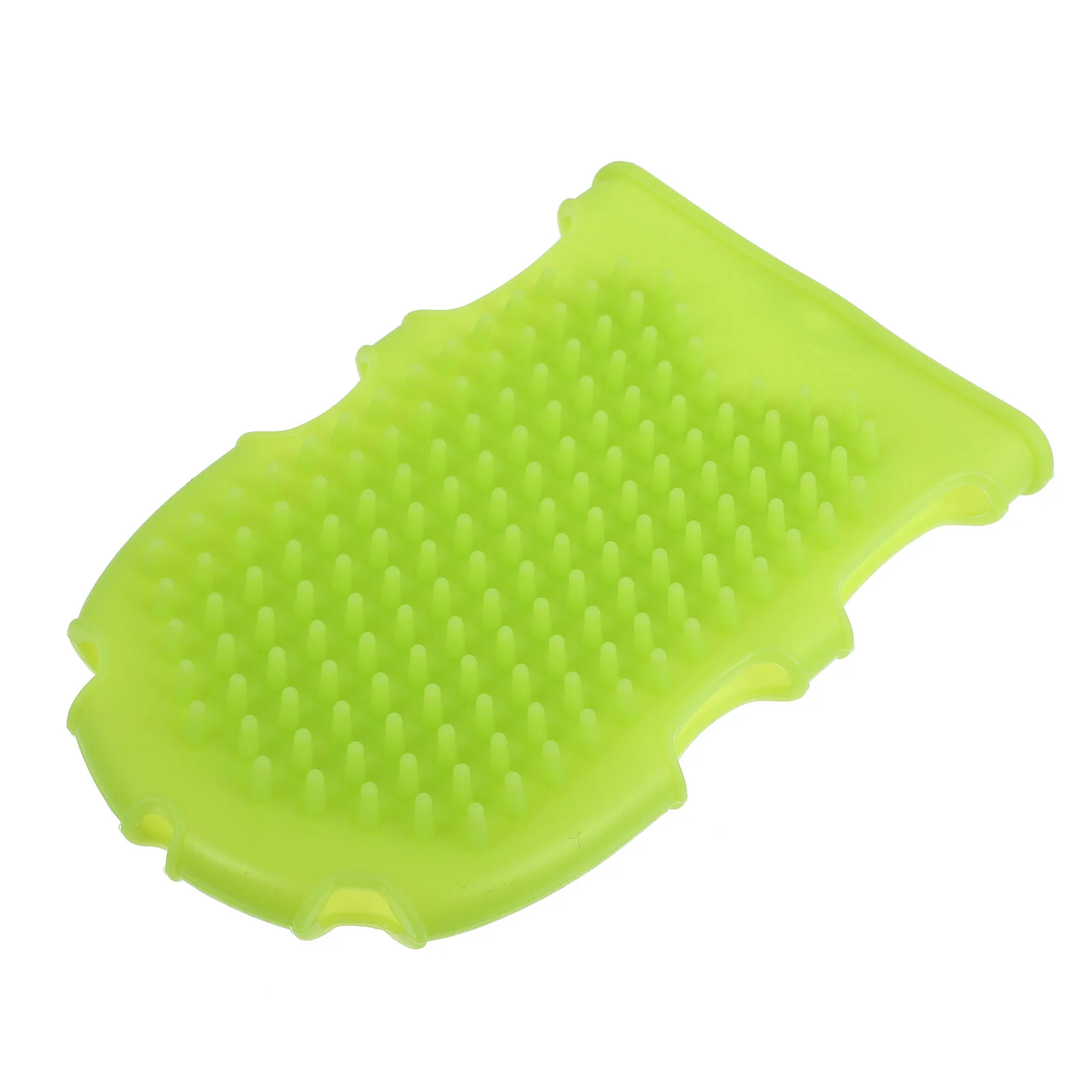 

Glove Bath Brush Shower Scrubber for Body Silicone Cleaning Gloves Flat Exfoliating Loofah