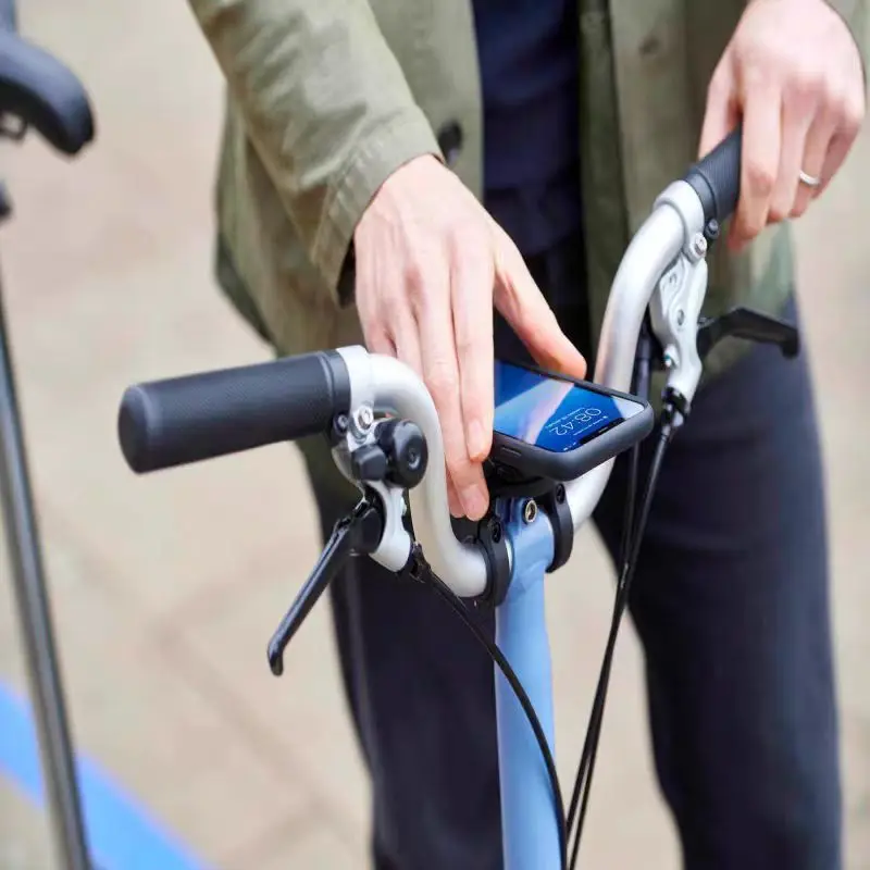 360° Rotation Heavy Duty Handlebar Mount for iPhone Universal Motorcycle Phone Holder Vibration Dampener Shockproof Anti-Shake,