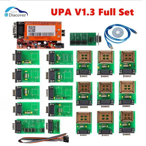 Nouveau programmeur USB UPA V1.3 UPA, outil de réglage de puce ECU UPA USB V1.3 avec adaptateur complet, programmeur EEPROM de qualité supérieure