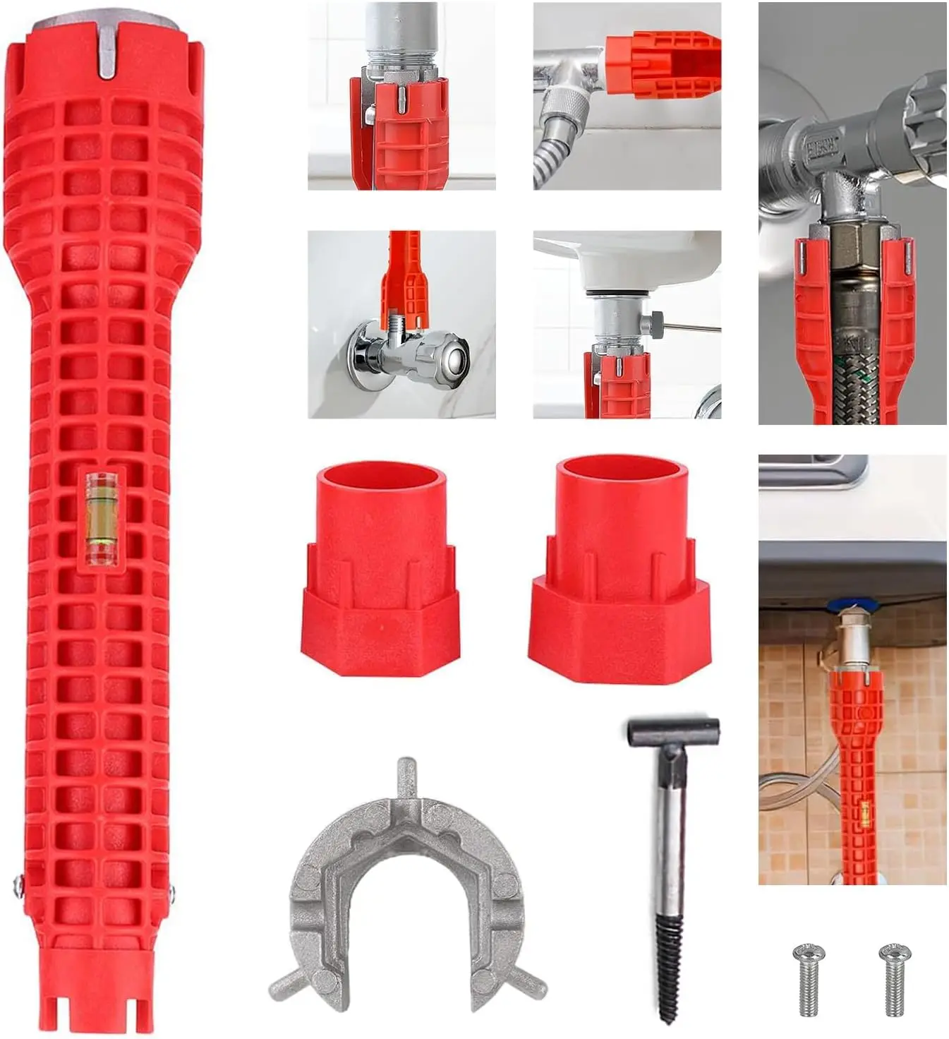 Multi-Functional Sanitary Wrench Pelvic Floor Leading Sleeve Disassembly Faucet Pipe Sink Sanitary Only Installation Tool
