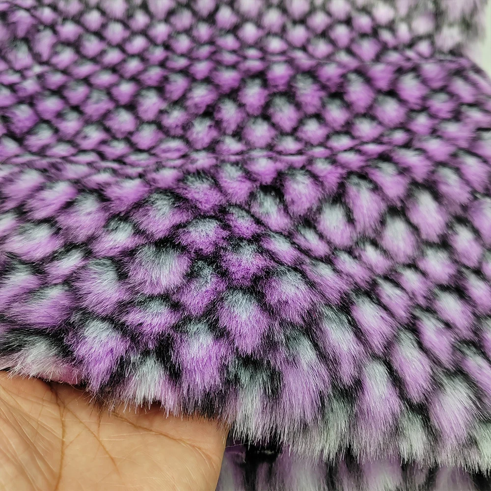 Good, Faux Fur Fabric,Purple 2.5cm Long Hairy,Imitate Fox Fur,Soft Plush Fabric,DIY,Fur Collar of Coat,Toys,Clothing Accessories