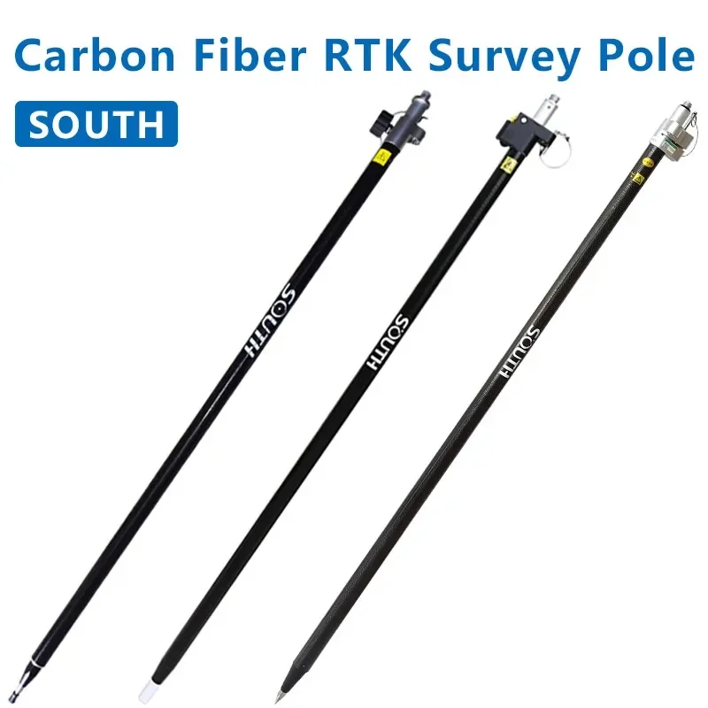 Carbon Fiber Extendable Pole For GPS RTK GNSS Telescopic Rover Pole SOUTH GPS Surveying Pole