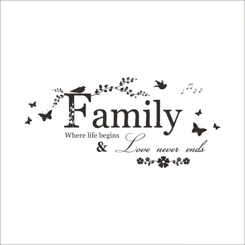 Forever Bond Words Art Decal for Walls Modern Minimalist Lettering Sticker Home Interior Living Space Decoration Wedding Celebra