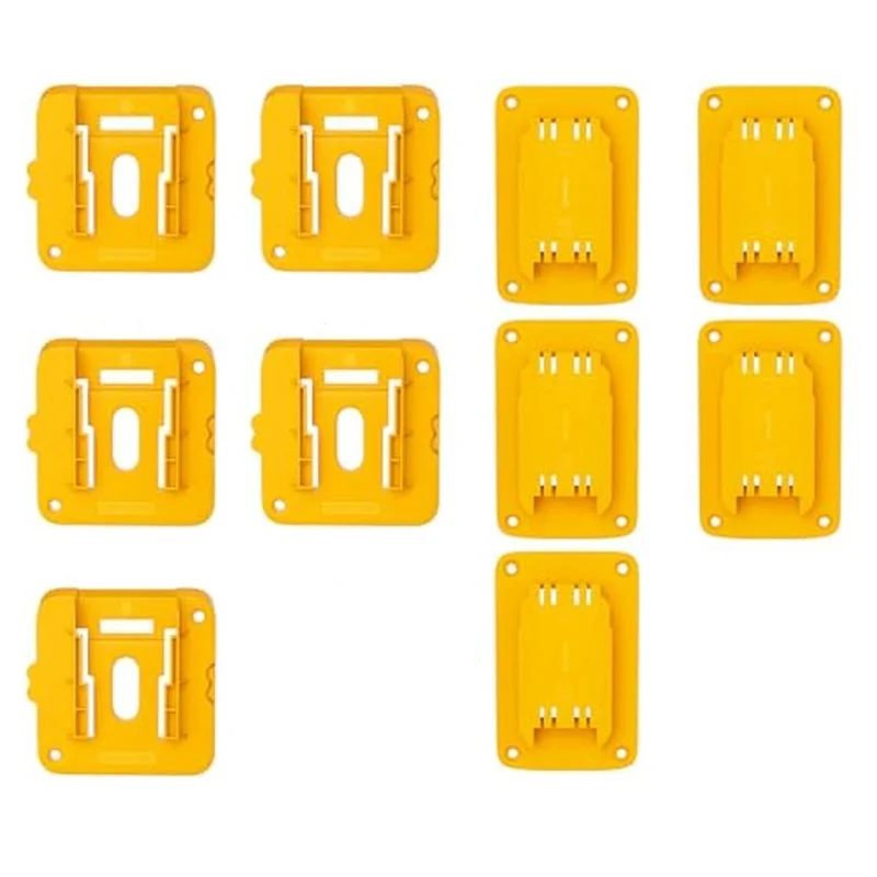 ABJY-حامل البطارية أداة حامل، 5 قطعة حامل البطارية جدار جبل للبطارية، 5 قطعة حامل الأدوات جدار جبل لأداة Du