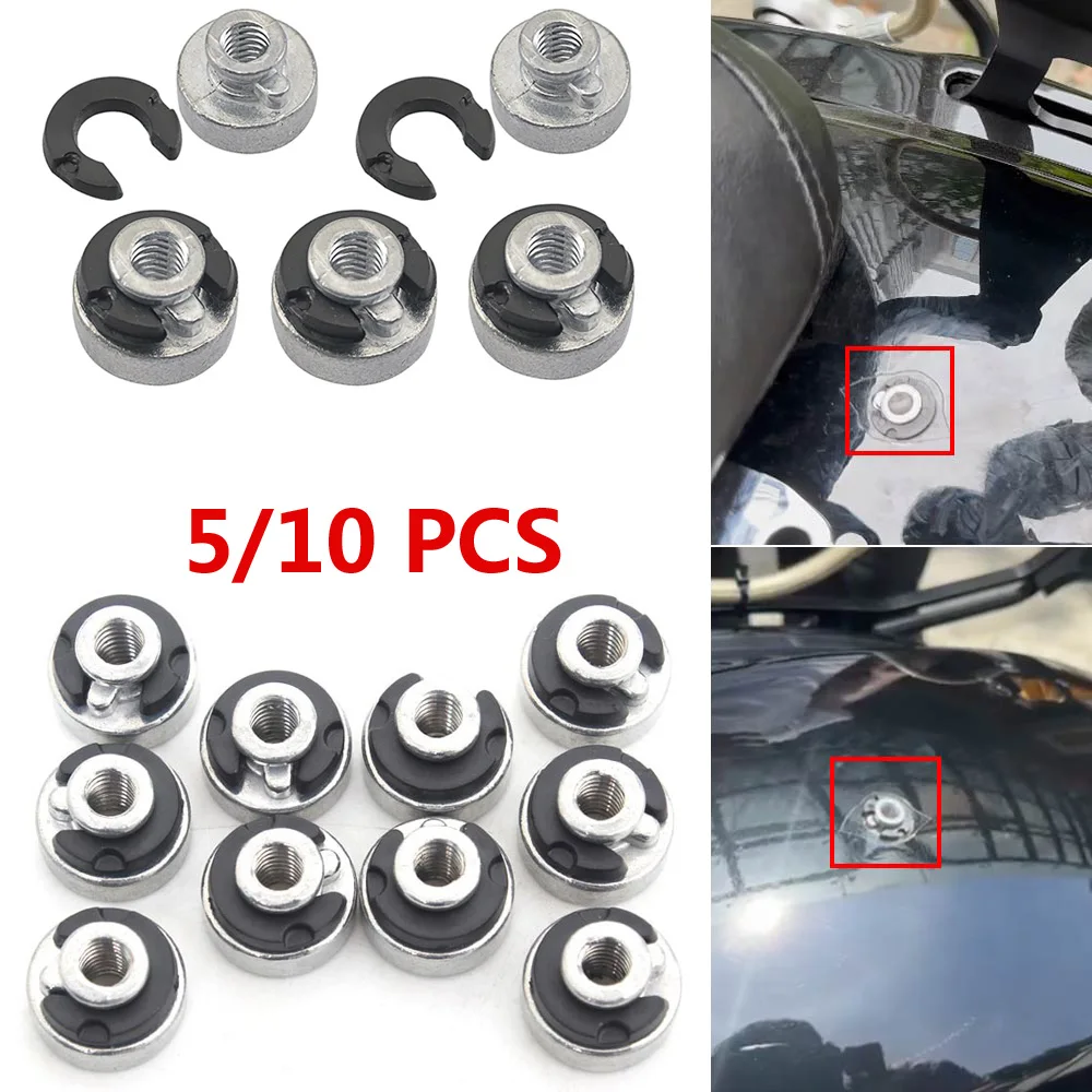 Motorcycle Rear Fender Seat Nut Kit for Harley Sportster Street Bob Softail 1996-2017 Mount Nut Bolt Quick Release Aluminum