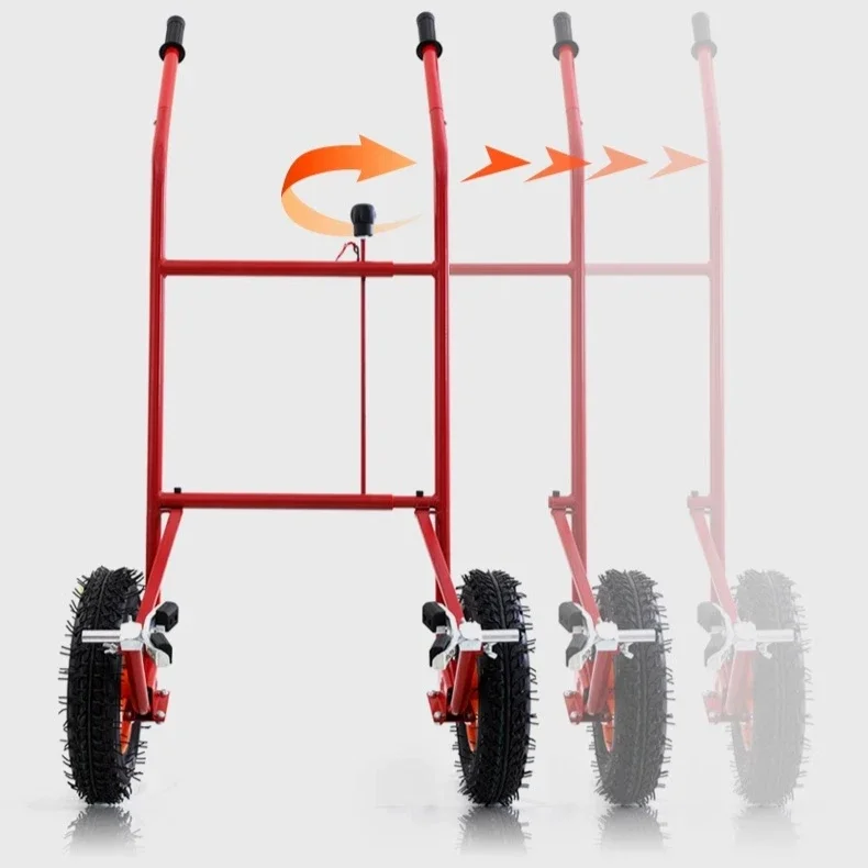 Mobile large flower pot handling artifact cart tool, flower pot tray base universal wheel chassis garden tool