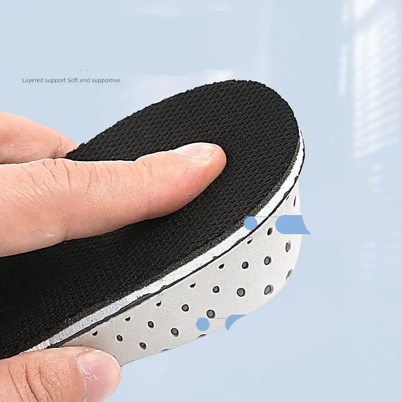 1Pair 2/3/4cm Height Increase Insoles Unisex Shoe Height Lift Adjustable Cut Shoe Heel Insert Taller Support Absorbant Foot Pads