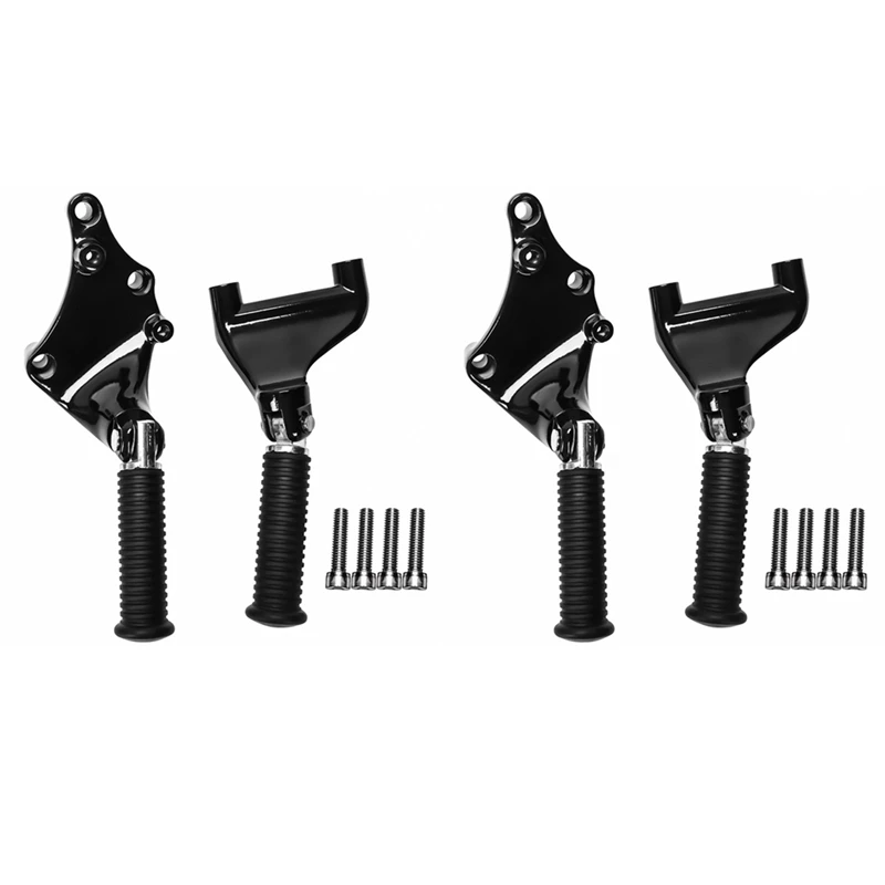 

2X For 2014-2017 Sportster Xl 883 X48 72 Footrests Rear Passenger Foot Pegs Assembly With Mounting Bracket Screws