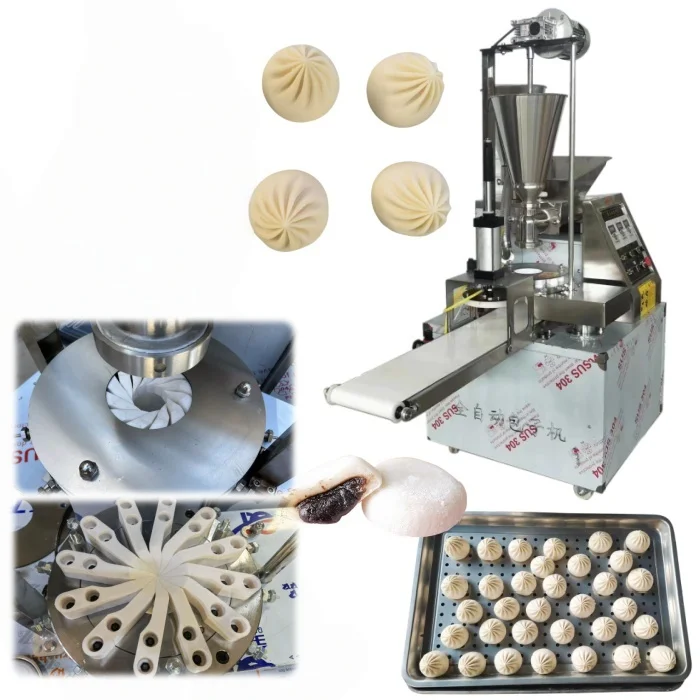 Automatic Xinkali Coxinha Steamed Stuffed Bun Machine Industrial Siomai Mochi Machine Nepal Momo Making Machine Price