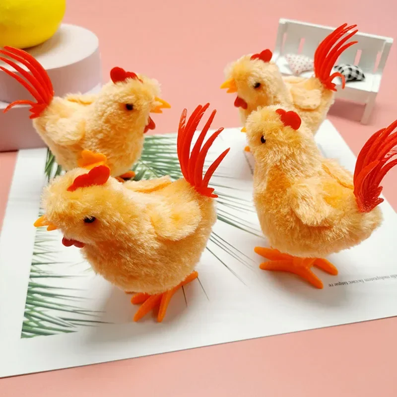 Car Ornaments Clockwork Rooster Simulation Jumping Rooster Interactive Toy Kindergarten Prizes Car Decoration Accessories