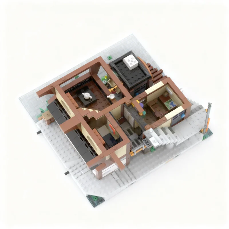 2049 個 MOC シティインナーコーナー V2 ニンジャ - Kids Education Movies のレビューと価格