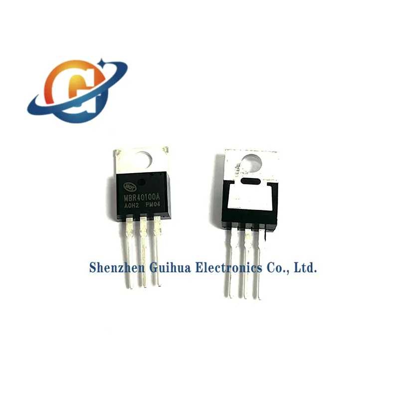 10pcs brand new original MBR40100A 40A/100V TO-220 direct insertion Schottky diode