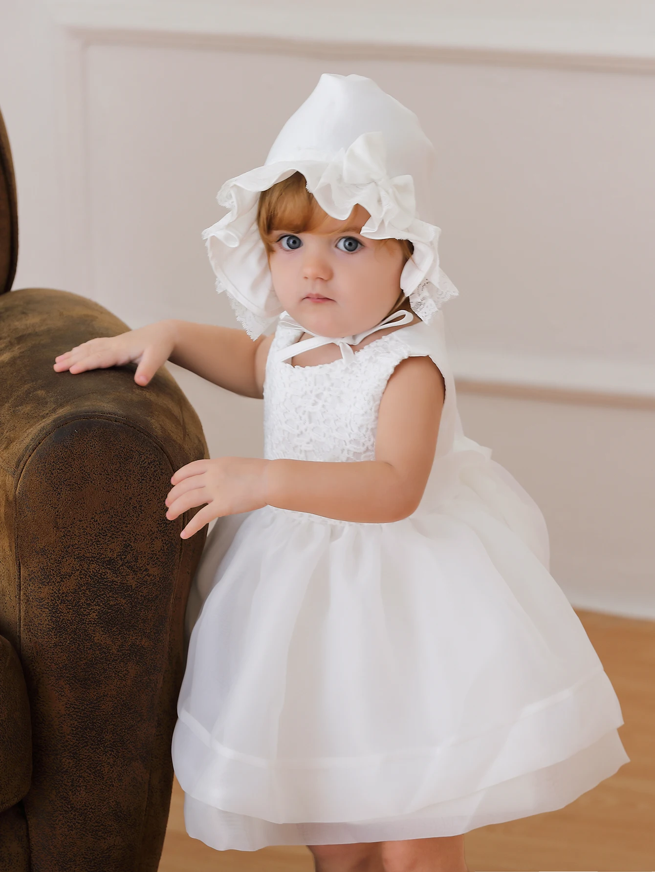 Baptism Lace Baby Dress Girls With Big Bow 1 Year Infant Christmas Dress Girl Baby Birthday Dress