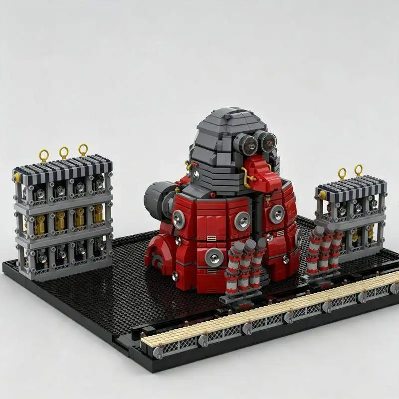 5329PCS Giant Mechanical Robot Factory Bricks Industrial Workshop Scene Detailed Assembly Toy Creative Display Collectible Gift