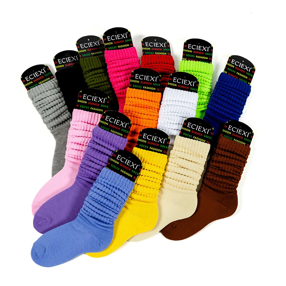 

2Pairs Spring Autumn Women Slouch Socks Harajuku Kawaii Mid Tube Sport Socks Breathable Casual Yoga Short Sport Socks