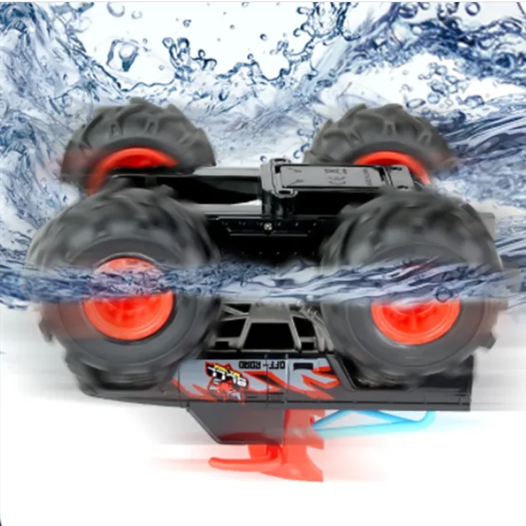 Waterproof Amphibious Electric RC Off-Road Truck Vehicle  2.4G Climbing Water Land Driving 360° Rotate Stunt Remote Control Car