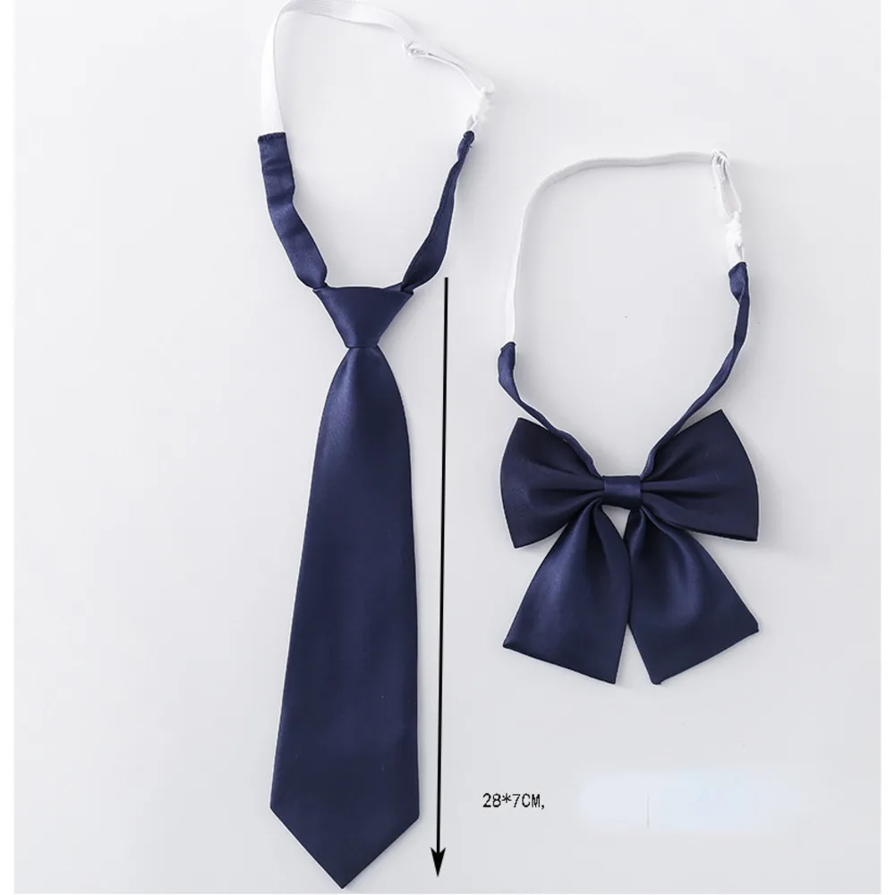 Kindergarten Student Neck Ties School Uniform Collar Butterfly Primary School Bowknot Men Women Bow Ties Navy Neckties Lazy Tie