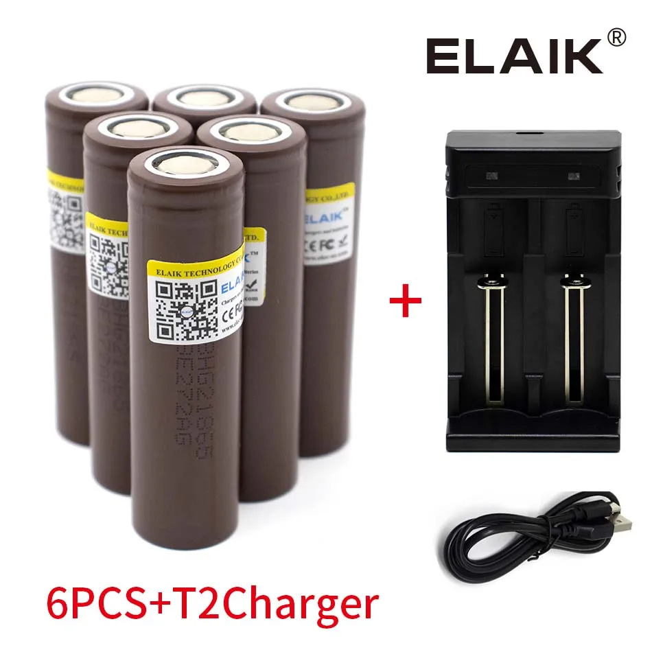 100% neue Original HG2 18650 3000mAh batterie 18650 hg2 3,7 V entladung 20A gewidmet Für hg2 Power akku + Charger