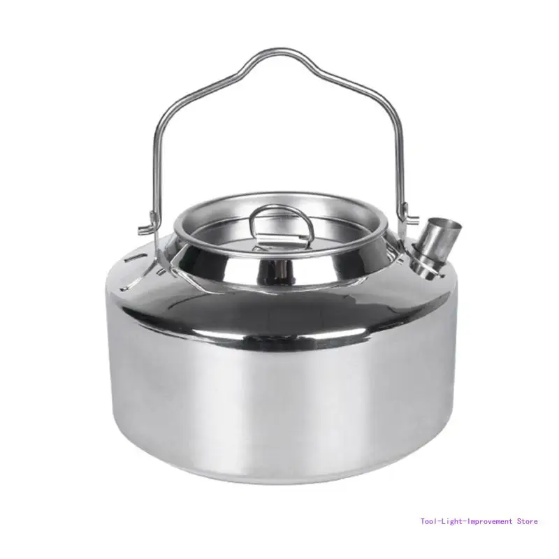 

C63E Outdoor Camping-Kettle Lightweight Coffee Pot Outdoor Stainless Steel Tea-Kettle