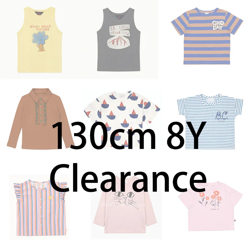 EnkeliBB 2+ Pieces Free shipping ~ 130cm 8Y Clearance Kids Summer T-shirt Brand Designer Clothes Tees