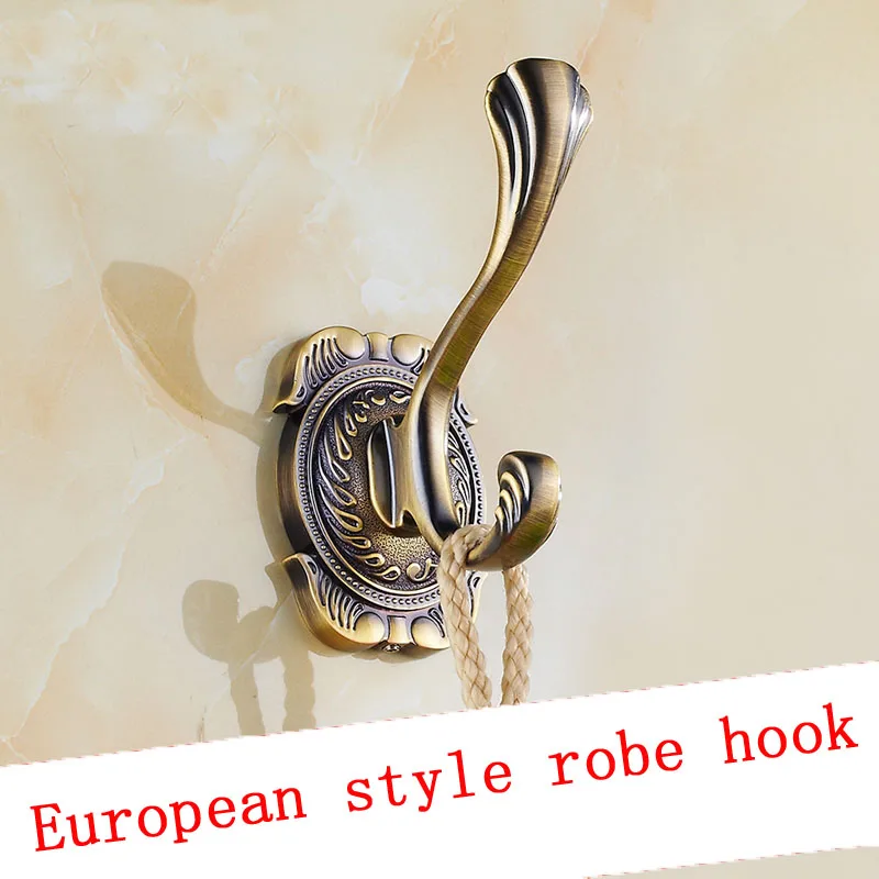 

4-цветные одинарные крючки для халатов, настенная вешалка, винтажные настенные крючки для европейской кухни/ванной комнаты, вешалка для одежды, крючок для дверной стены