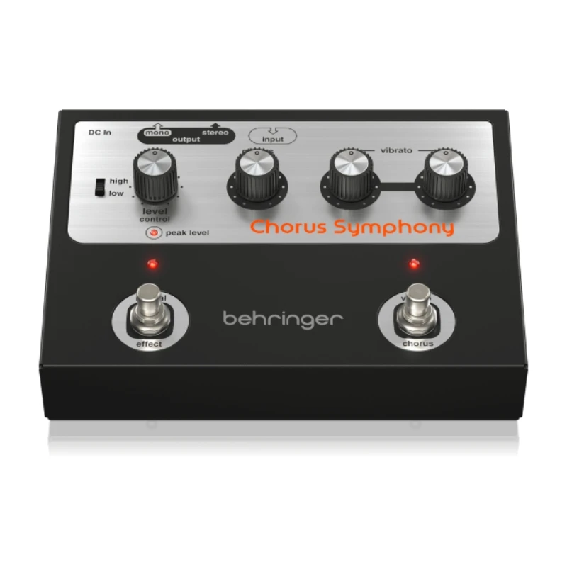 Behringer CHORUS SYMPHONY Vintage 70s Modulation Pedal With BBD Chorus And Vibrato Modes, Variable Input Range And Wide 3D Ster