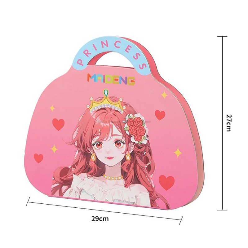 Kawaii Coloring DIY Princess Makeup Set  Arts and Crafts Kids Girls Children Toy Book Lover Gifts Art Supplies image 6