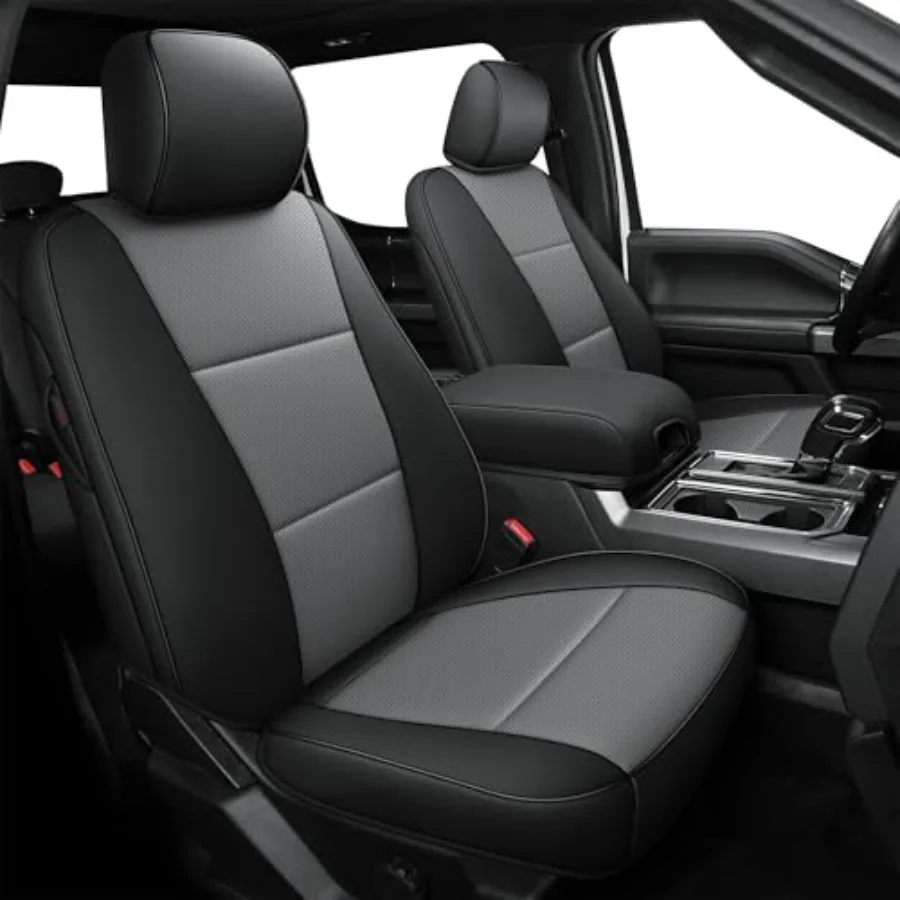 

Чехлы для сидений F150 XL XLT 2015-2026 SuperCrew, F250 F350 F450 2017-2026 Super Duty Crew Cab XL XLT, полный комплект, на заказ, из искусственной кожи
