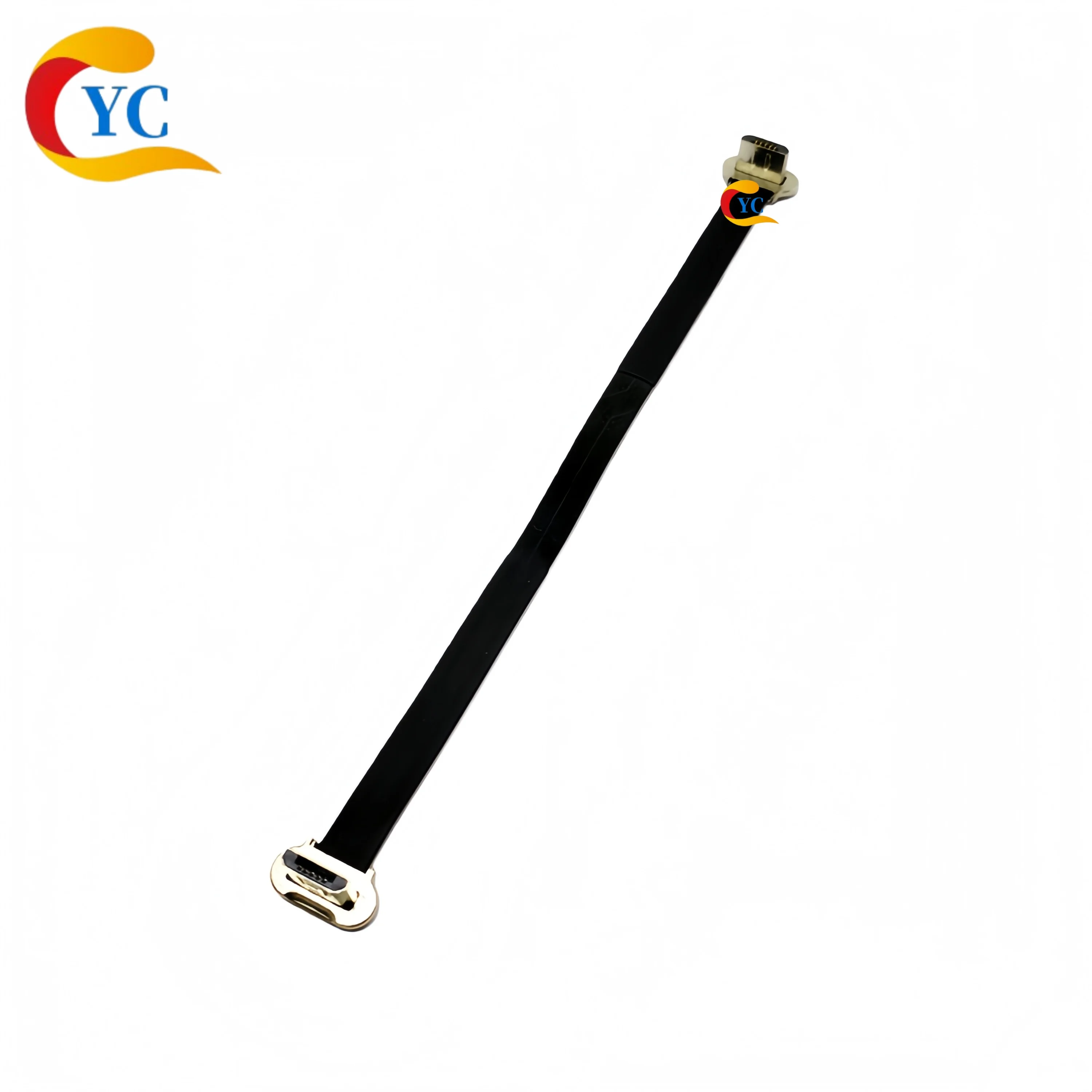 Two-Way Fpc Flexible Cable Male-To-Male Android to Micro to Type-C Dual-Head Wireless Charging Back Clip Data Transfer Connector USB Flexible Flat Cable