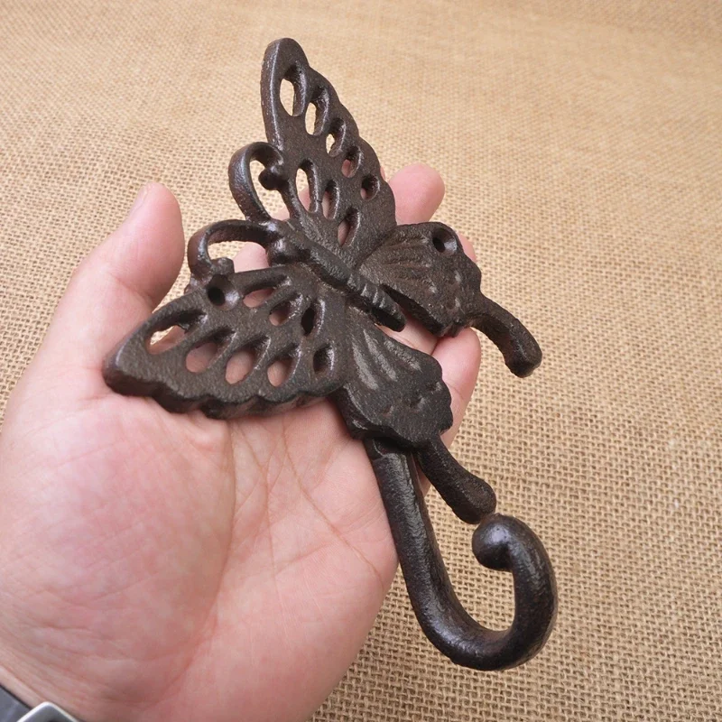 American Style Rural Cast Iron Hooks Bar Gardens Personalized Animals Octopus Cats and Dogs Wall Decorations