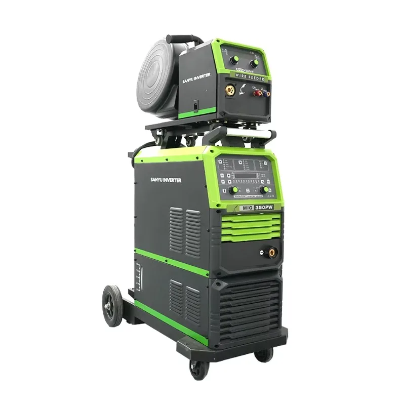 New 350A Dual Pulse MIG Welder MMA Stick Welders Inverter Welding Machine Gas Shielded Arc Welder Aluminum 380V