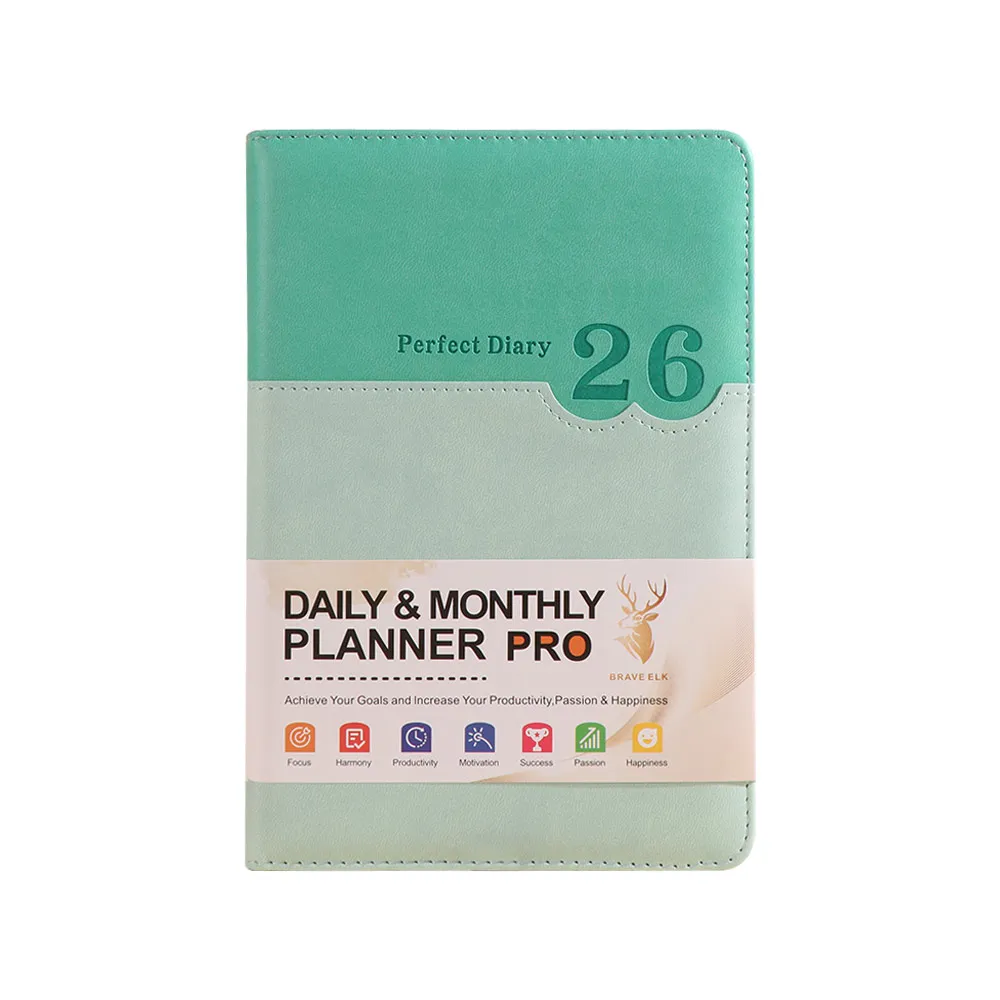 

365 Days 2026 Schedule Planner Notepad Efficiency Thick Paper To-do List Notebook Self-discipline Wear-resistant