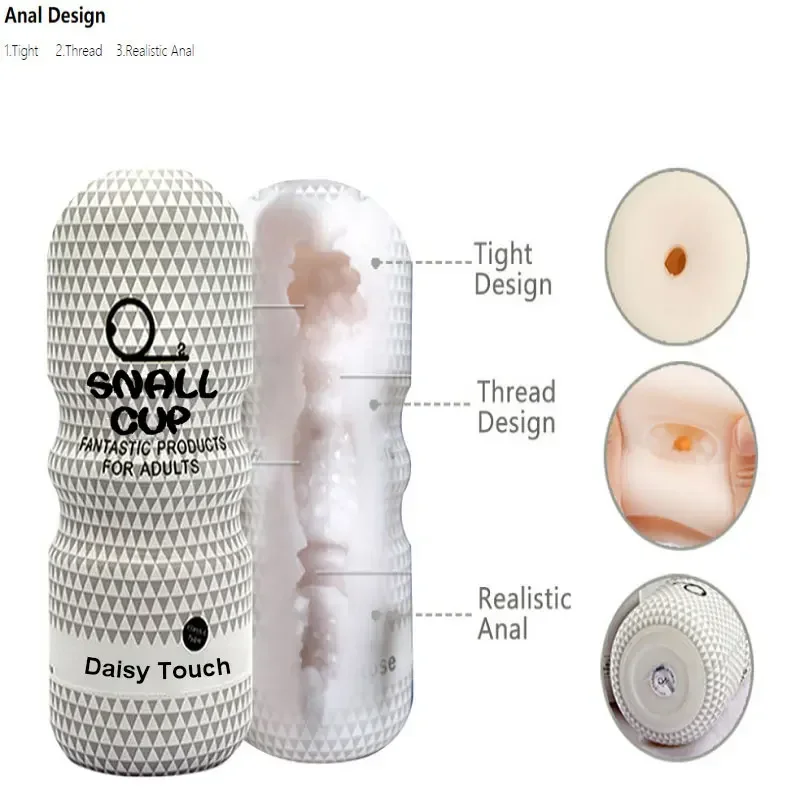 Masturbate Men's Adult Goods Mouth Sucking Anal Vagina Masturbator Manual Penis Trainer Male Masturbation Cup Sex Toys for Man image 4