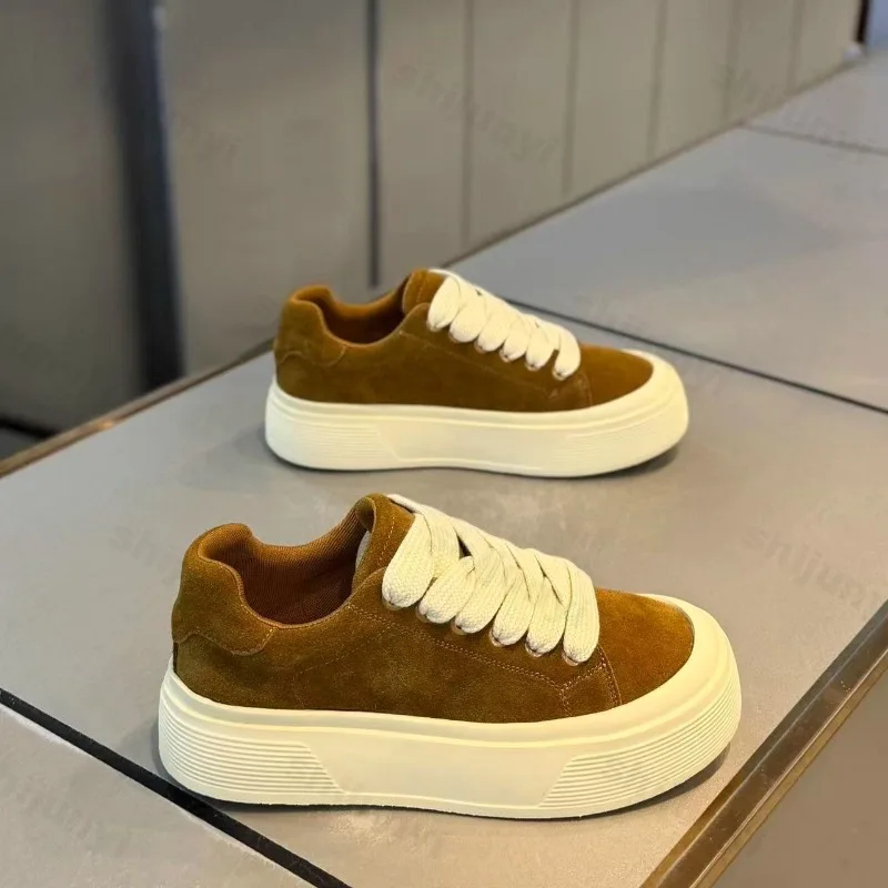 الرجال أحذية رياضية غير رسمية ربيع الخريف مريحة المضادة للانزلاق في الهواء الطلق حذاء الجري أزياء من الدانتل حتى منصة الرجعية أحذية مفلكنة #4