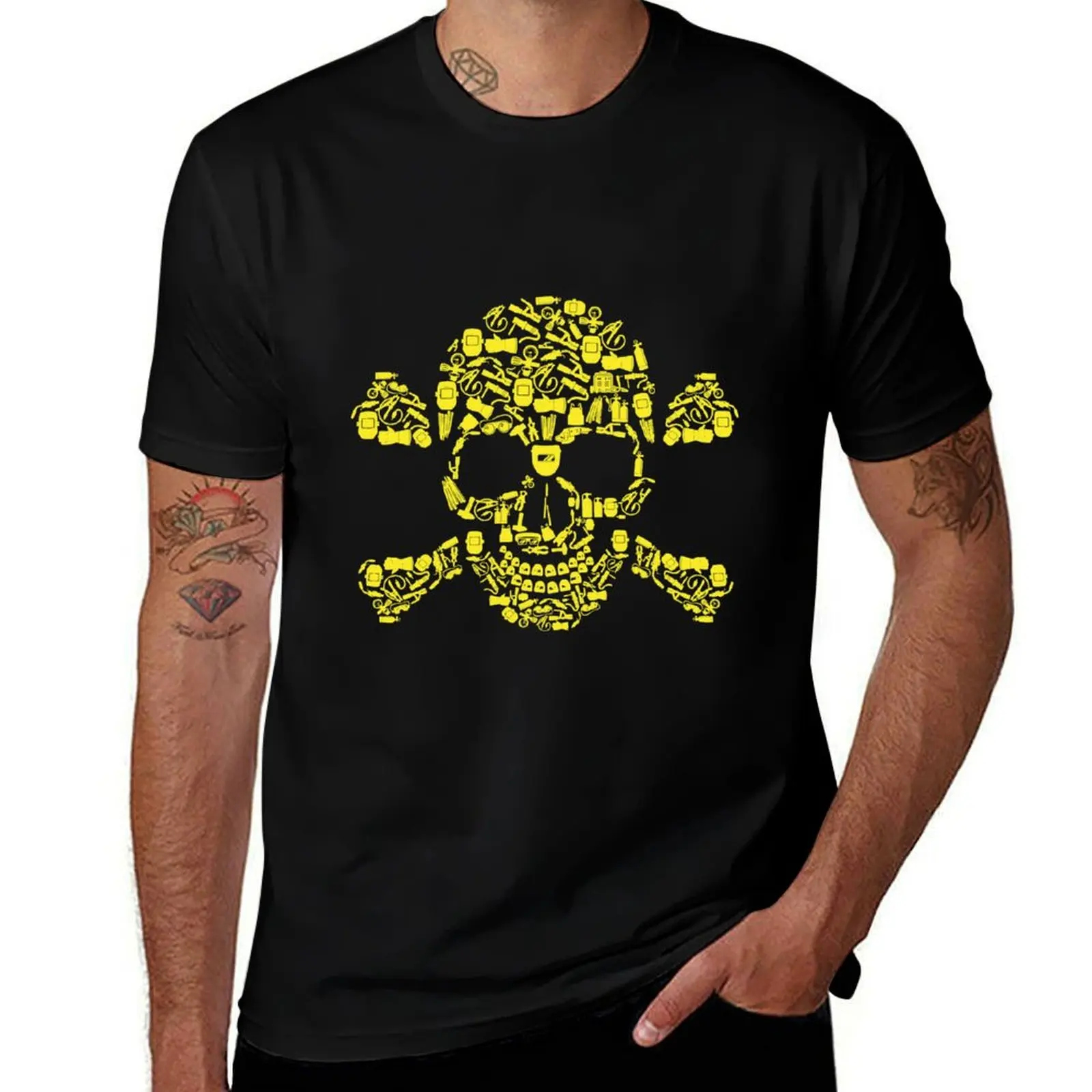 

Skull Welding Tools T-Shirt anime t shirts oversize t shirts for man cotton printed t shirts for man T-Shirt