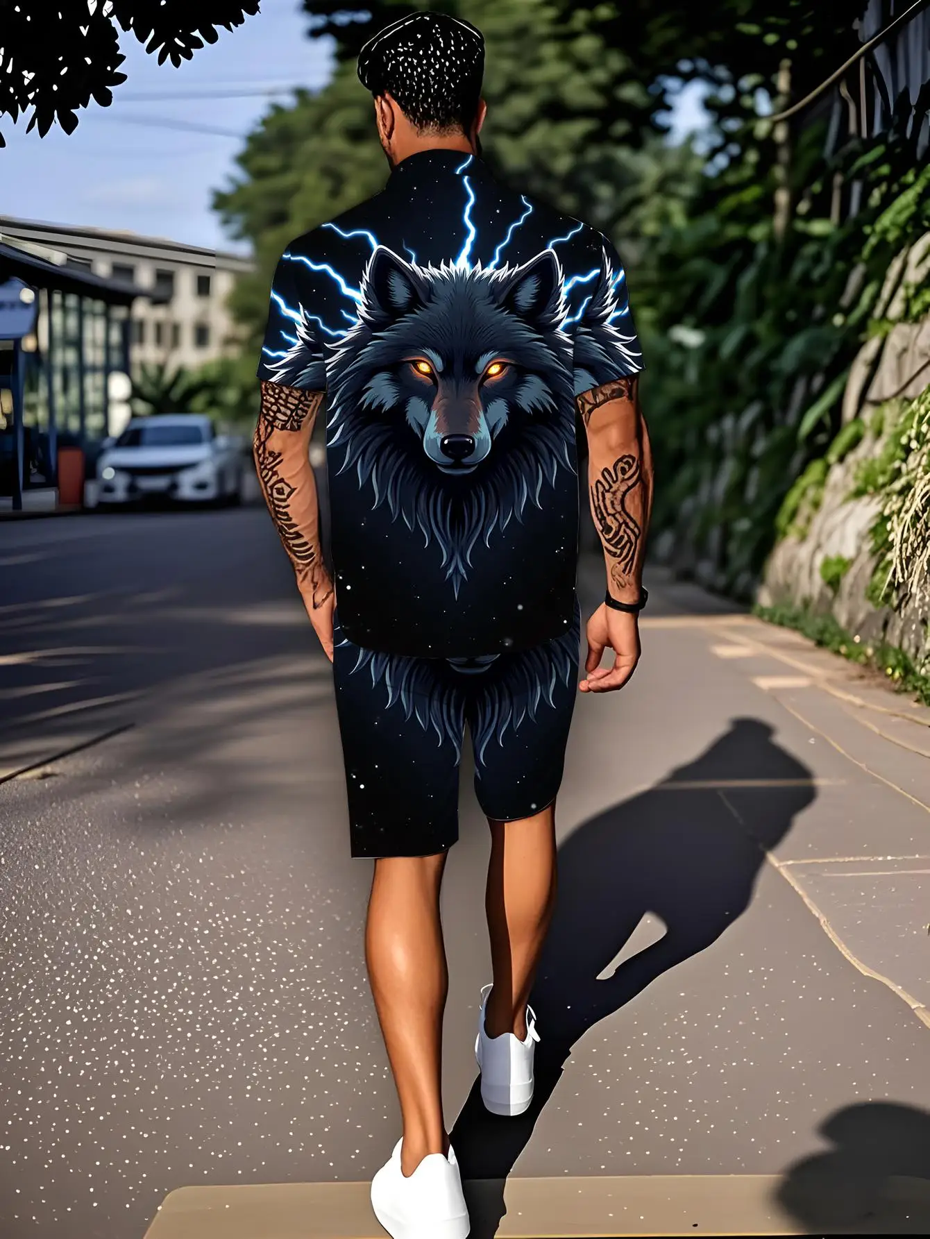 Men's Shirt Sets 2026 Spring/Summer men's sports suit 3D Printed men's suits jogging set sets for men sweat suit Graphic