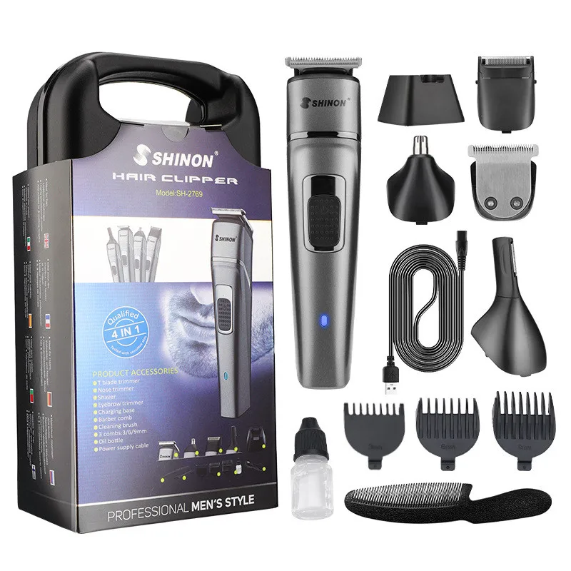 Multi-Function Hair Clipper Set Professional Household Men's Electric Body Shaver Nose Trimmer Cutting Machine Barber Shop Comb