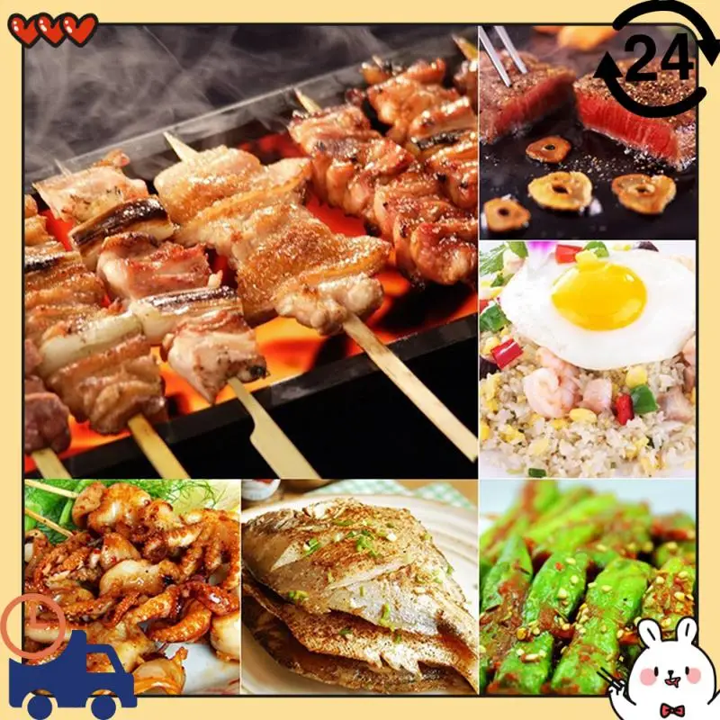 

BBQ Stainless Steel Barbecue Grill Three-Piece Set Wooden Handle Fork Shovel Clip Grill Combination Fork Clip Set