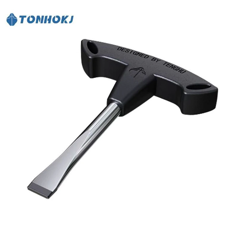 T-handvat platte sleutel camera reparatiegereedschap gleufklem voor lens- en body-demontage stalen spudger statiefkop schroef accessoire