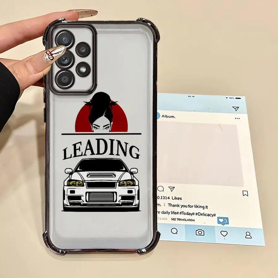 Coole Super Car Clear Cover Case für Samsung Galaxy A21s A15 A33 A24 A16 A25 A26 A52 A55 A35 A36 A13
